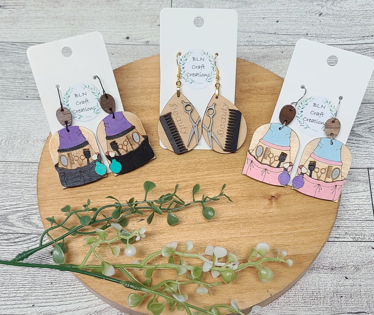 Cosmetologist/ hairstylist earrings