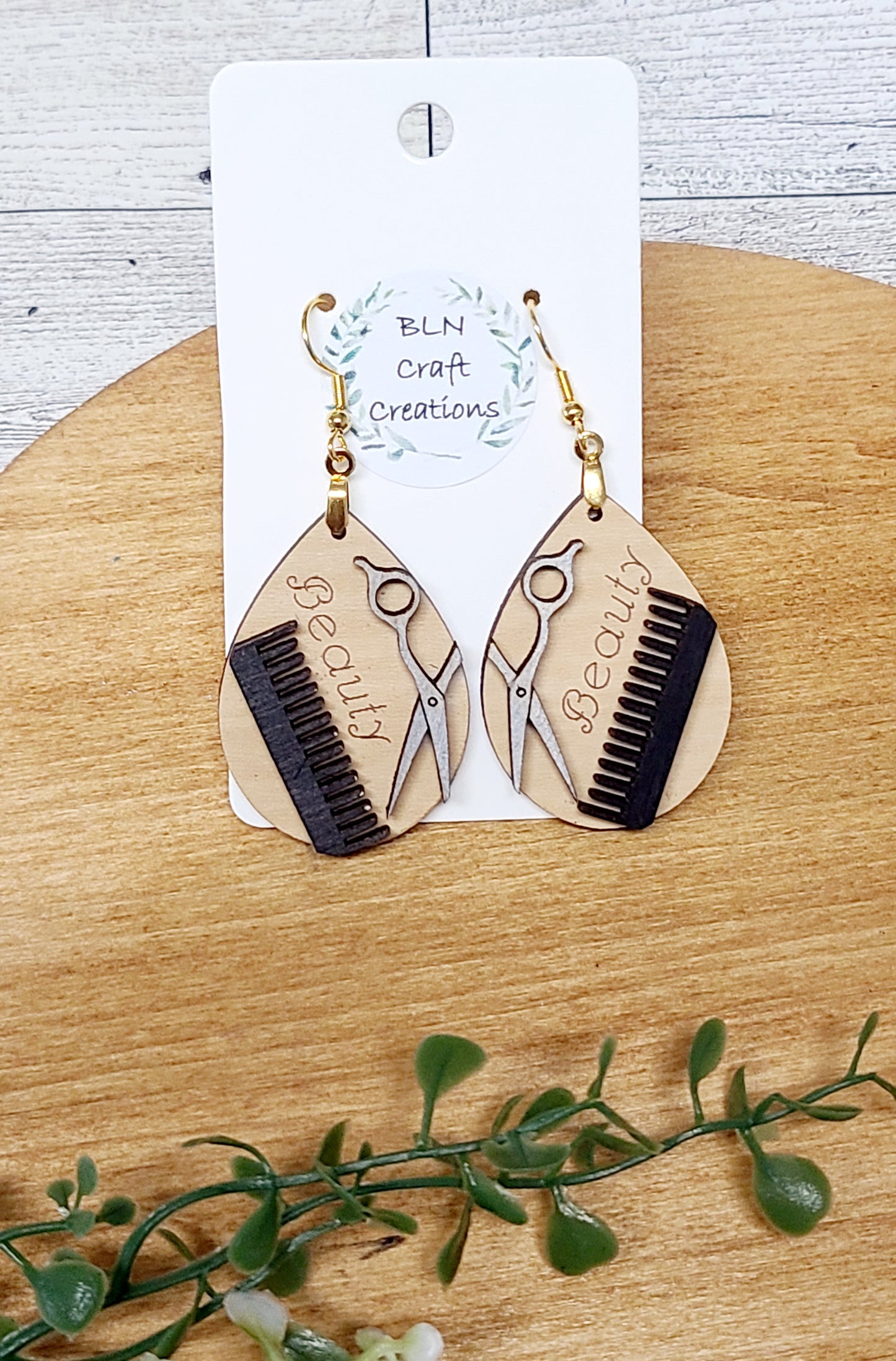Cosmetologist/ hairstylist earrings