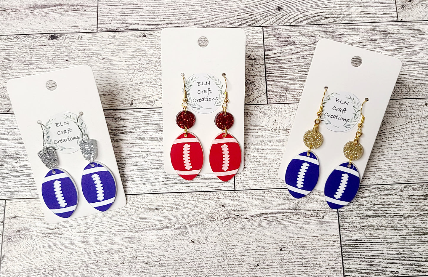 Football earrings