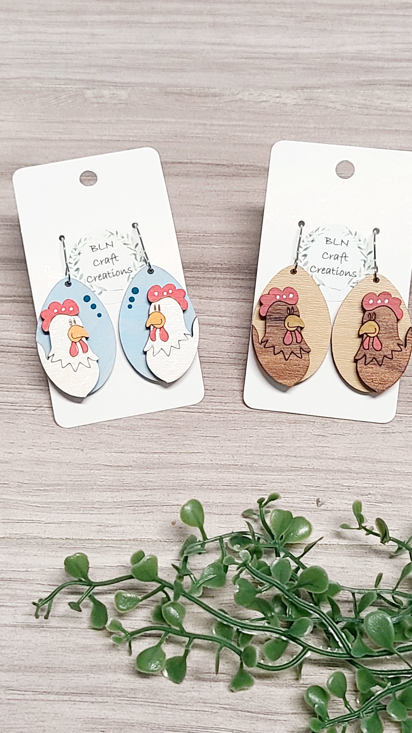 Chicken earrings