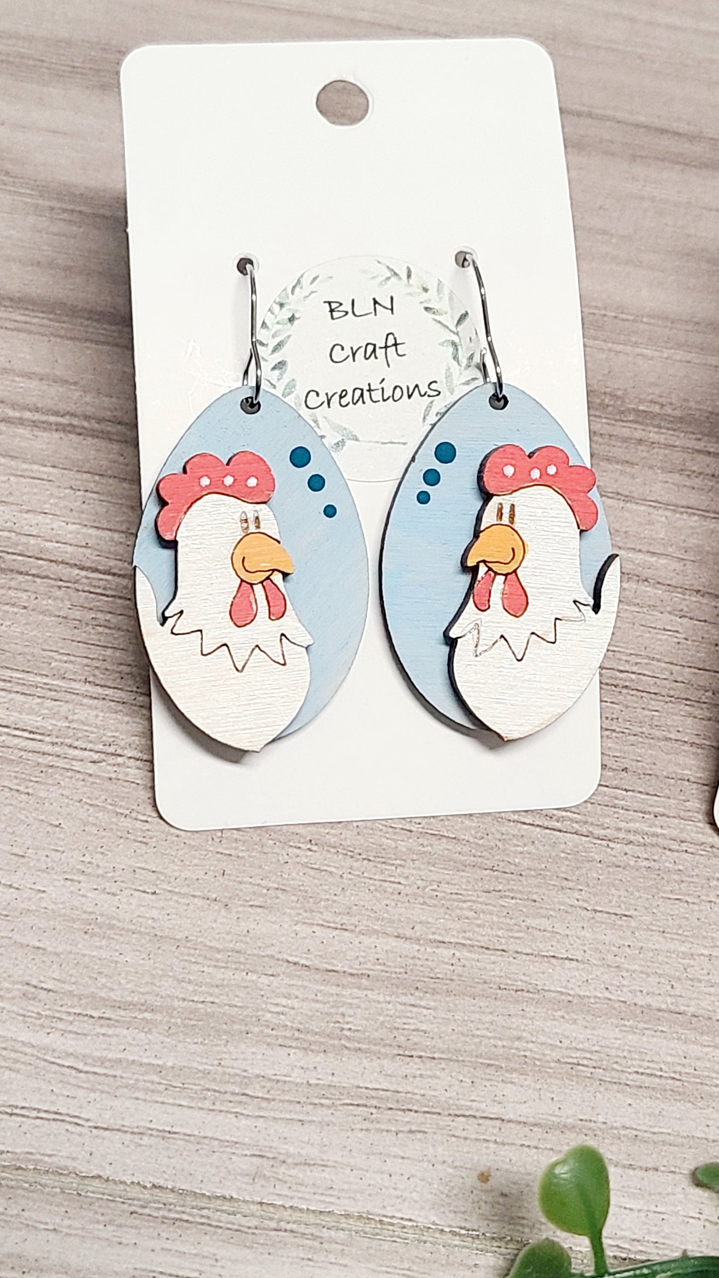 Chicken earrings