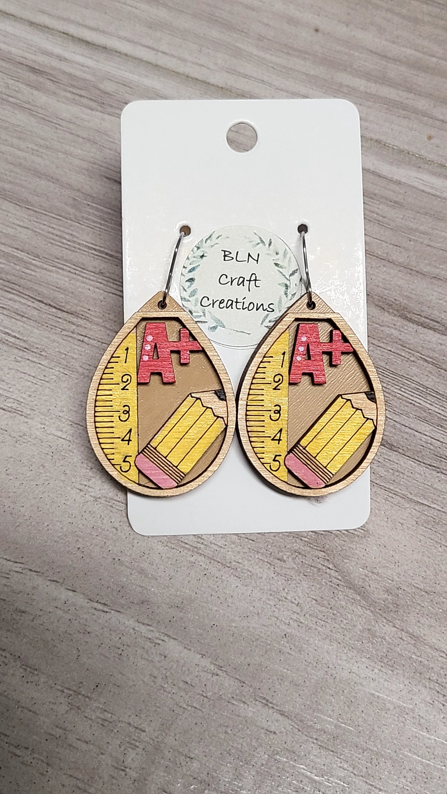 Teacher earrings