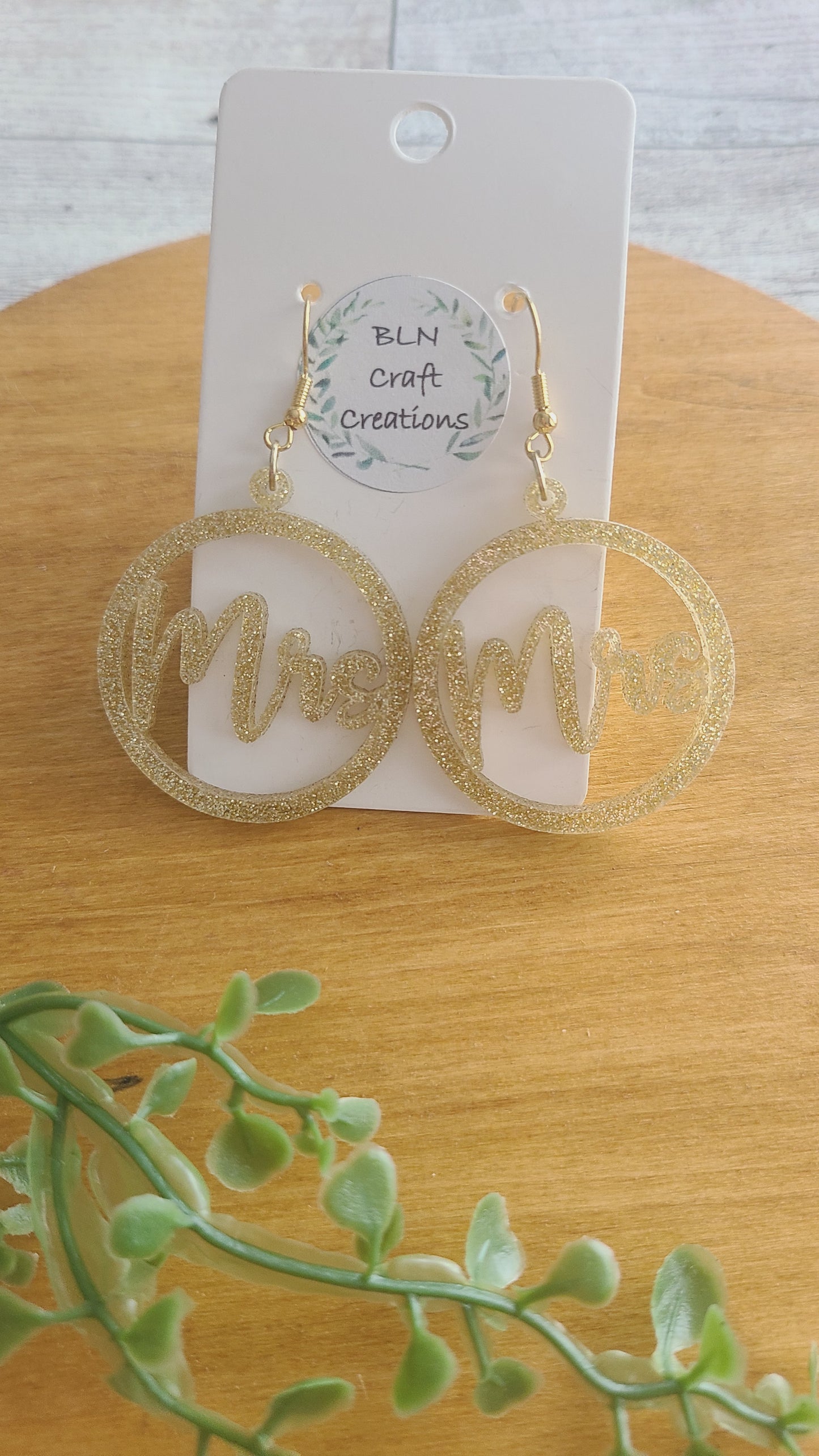 Mrs earrings