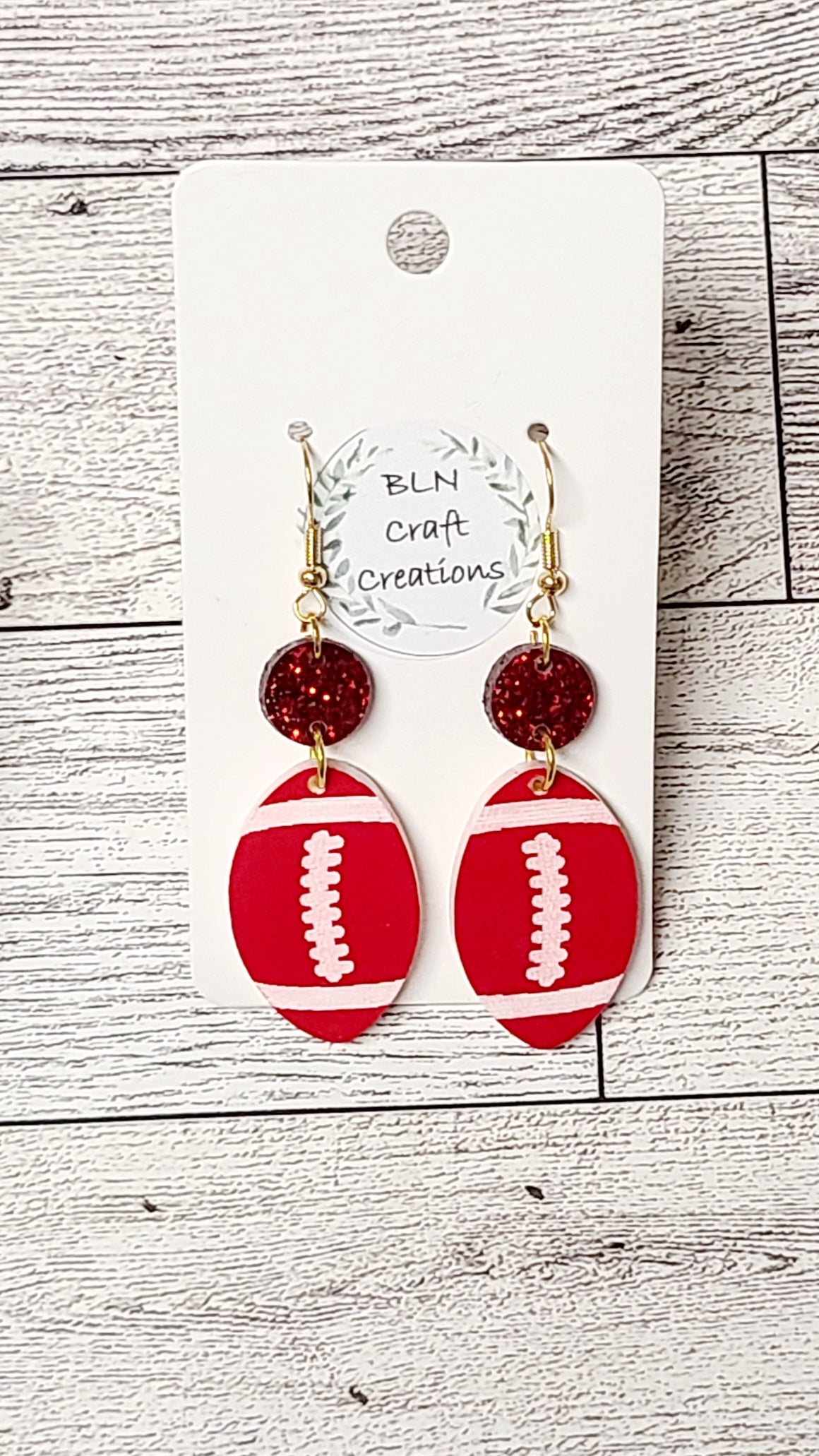 Football earrings