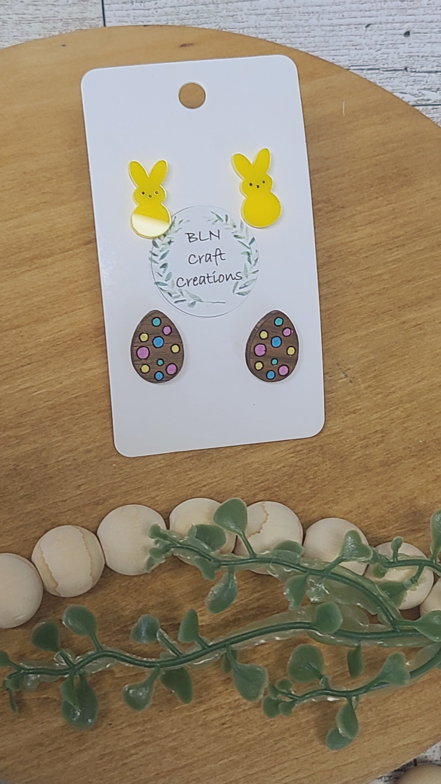 Easter stud earrings