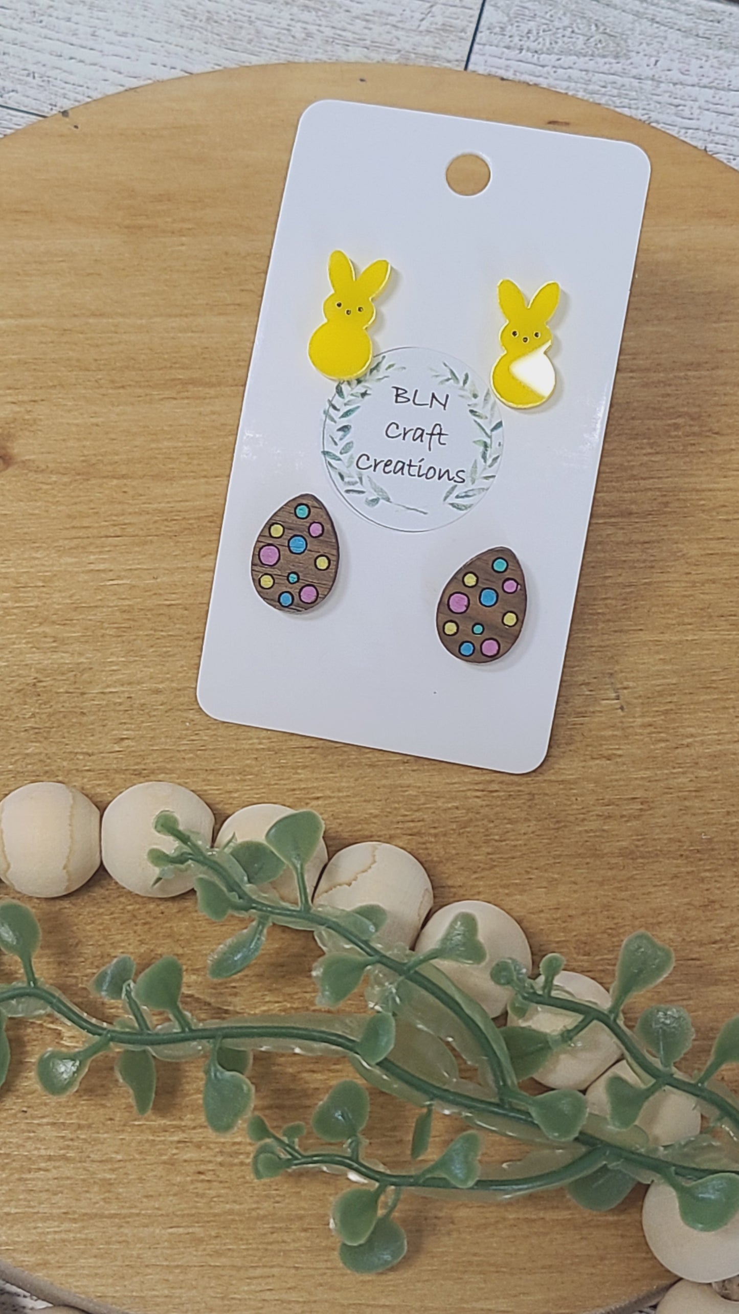 Easter stud earrings