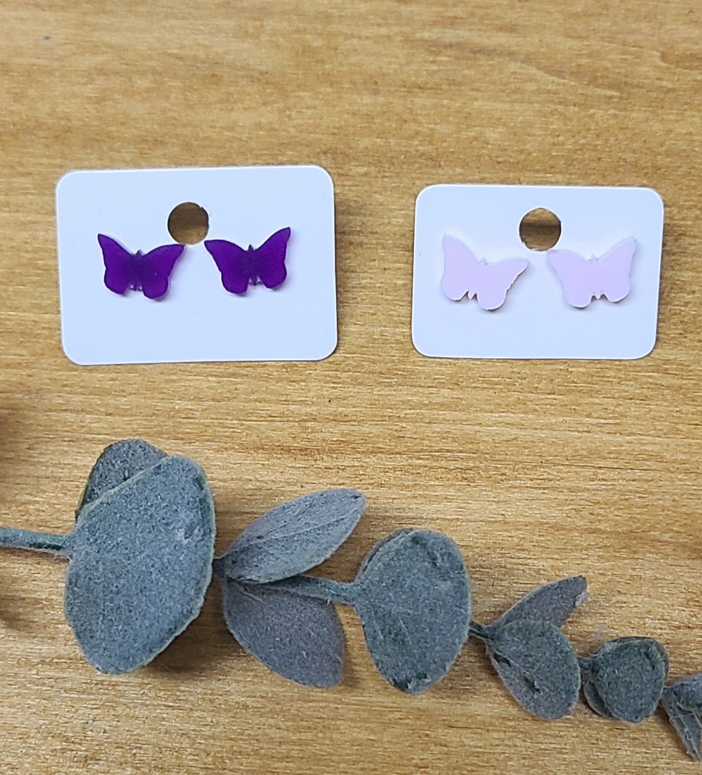Butterfly stud earrings