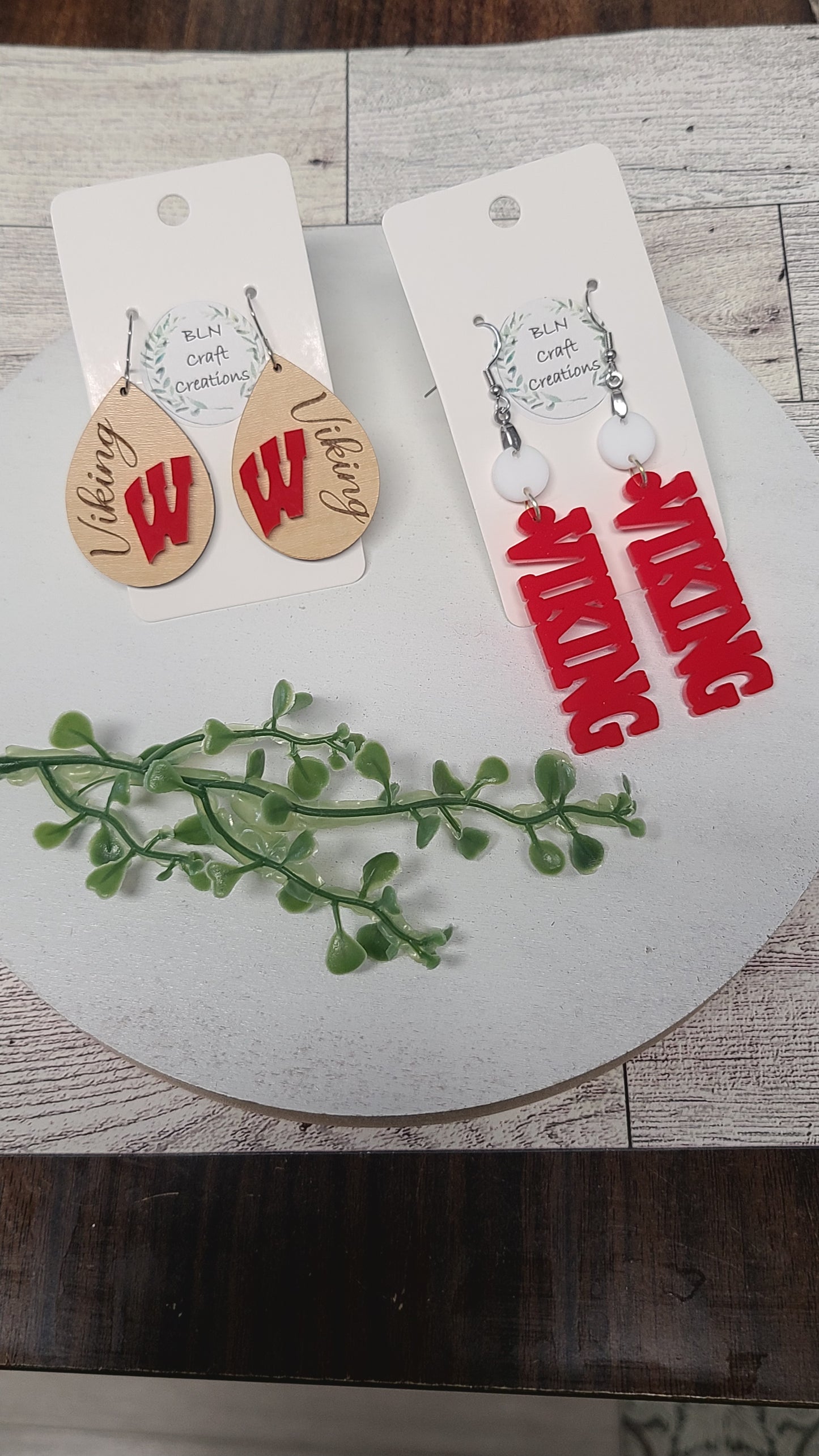 Whitehall Vikings earrings