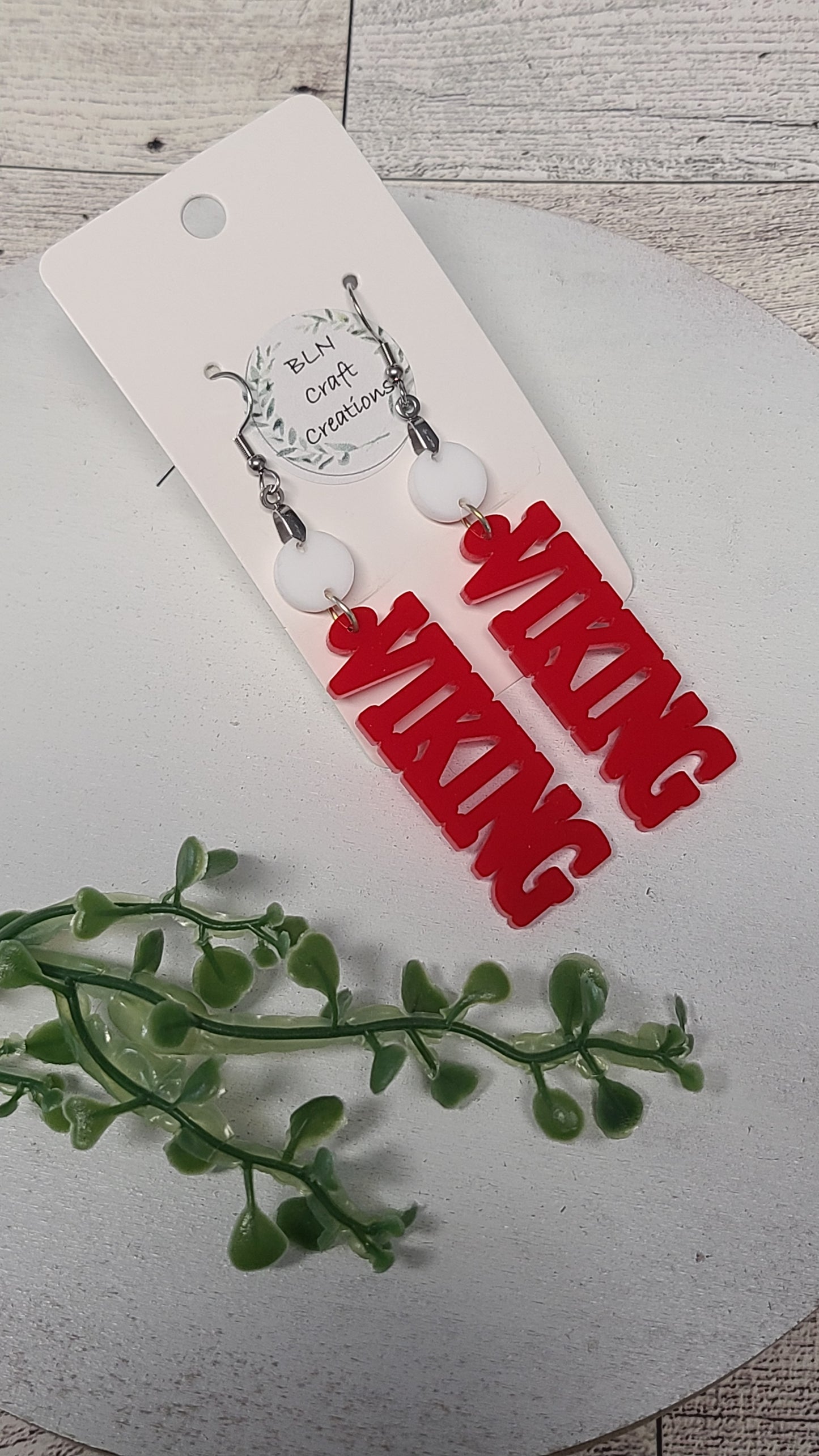 Whitehall Vikings earrings