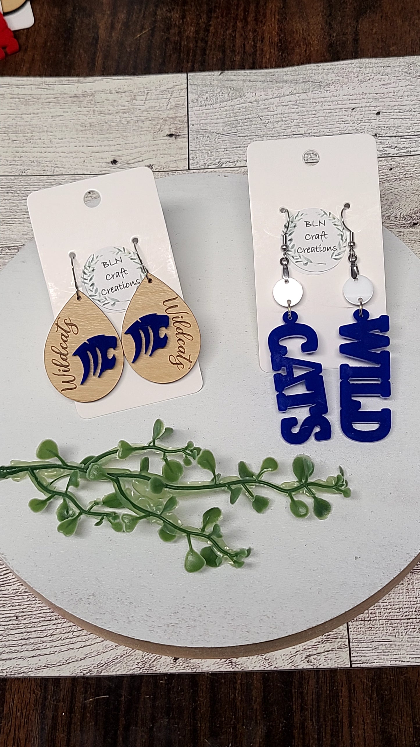 Wildcats earrings