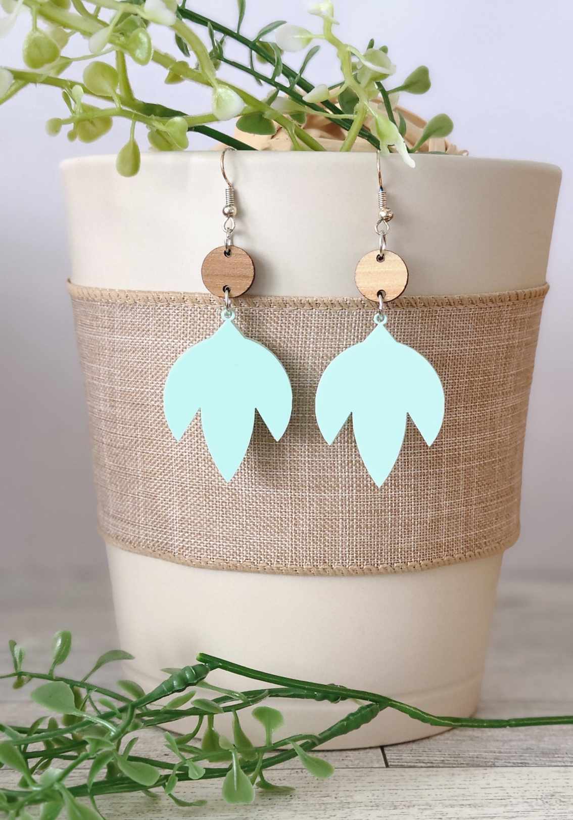 Petal leaf earring