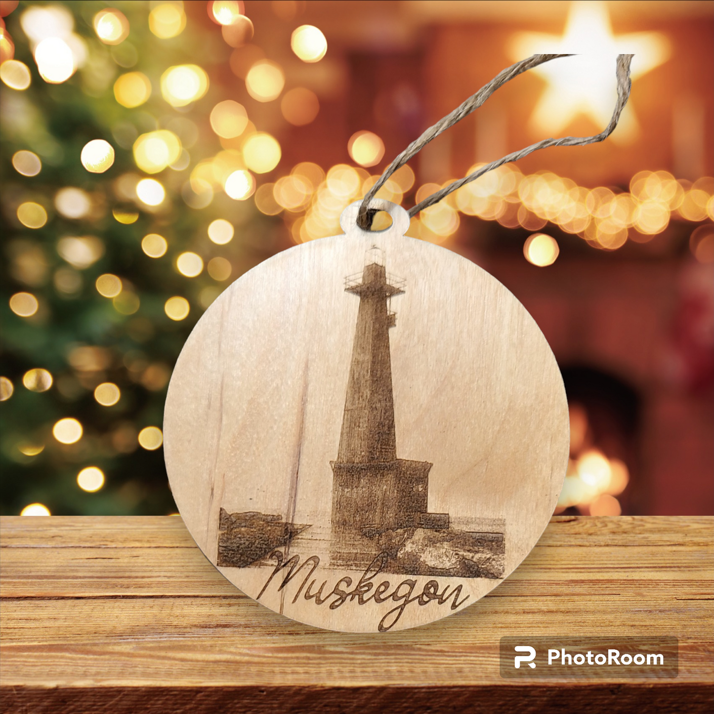 Muskegon lighthouse ornament