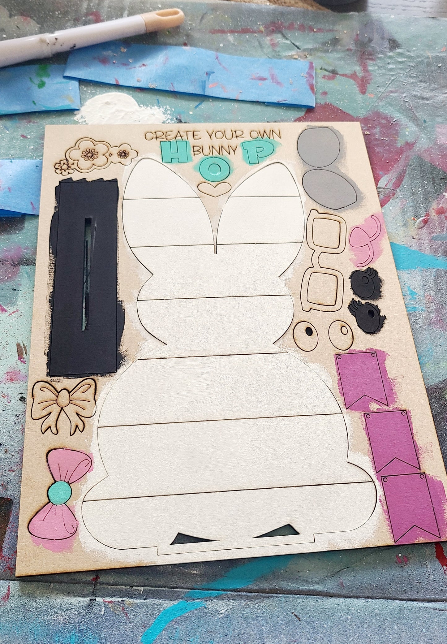 DIY pop out Easter bunny craft