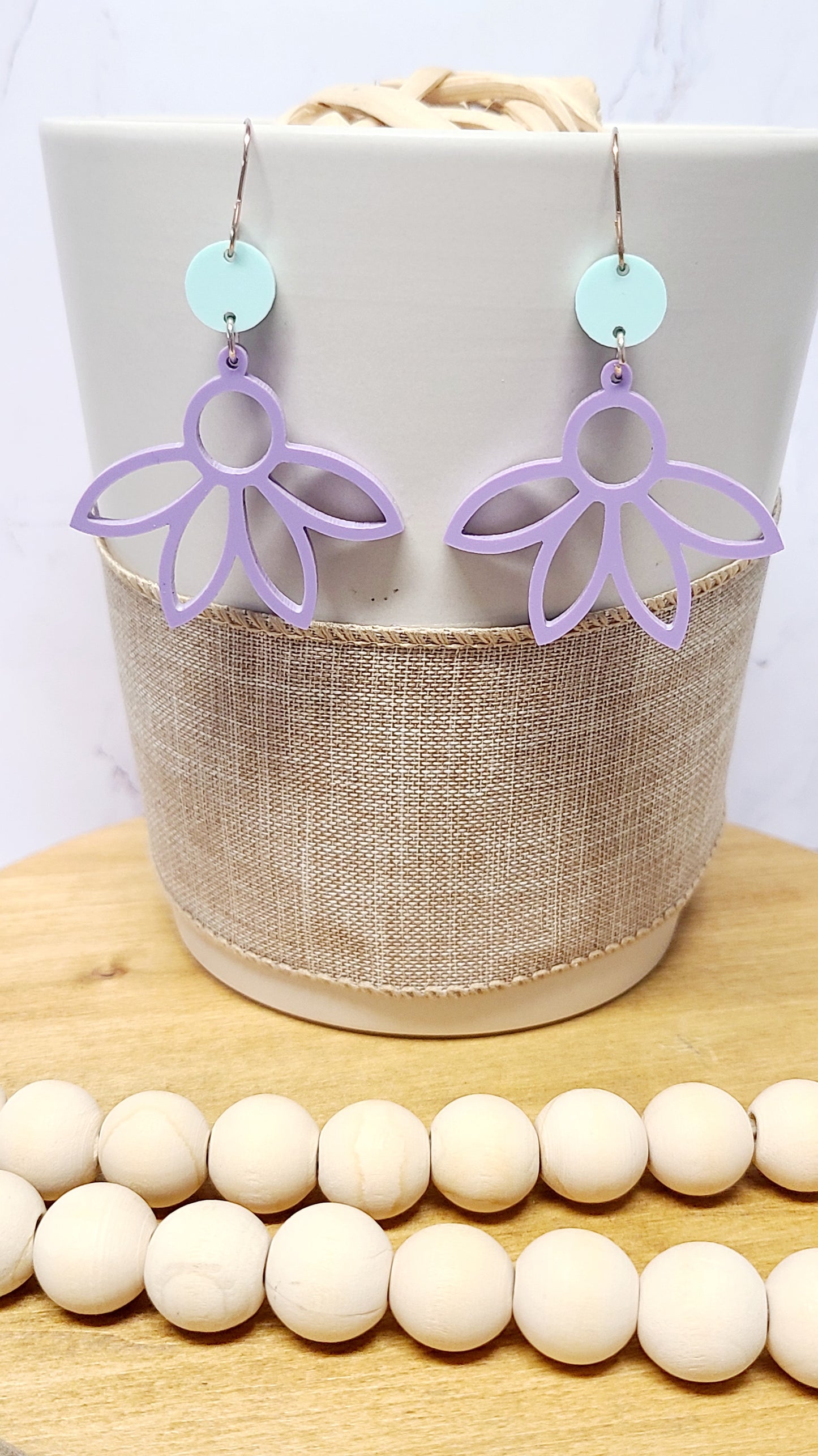 Half Daisy Earrings