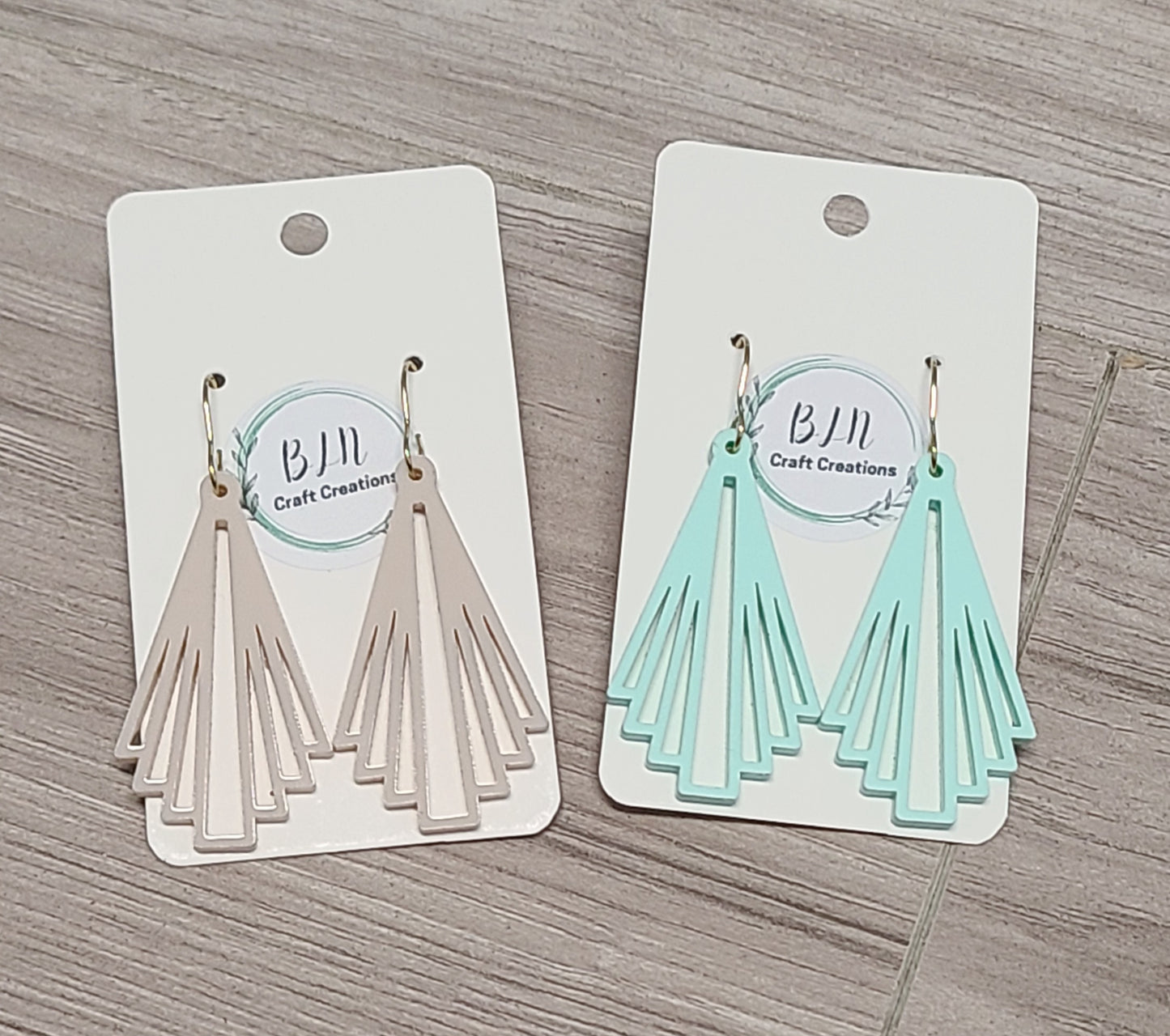 Deco Fan Drop earrings