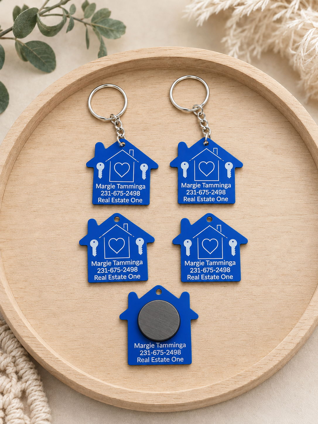 Realtor magnets or keychain