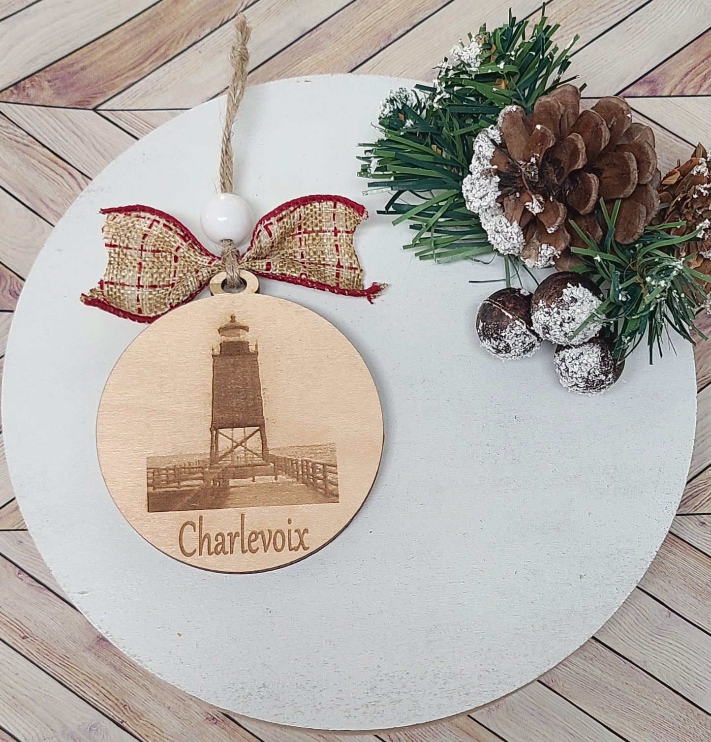 Charlevoix lighthouse ornament