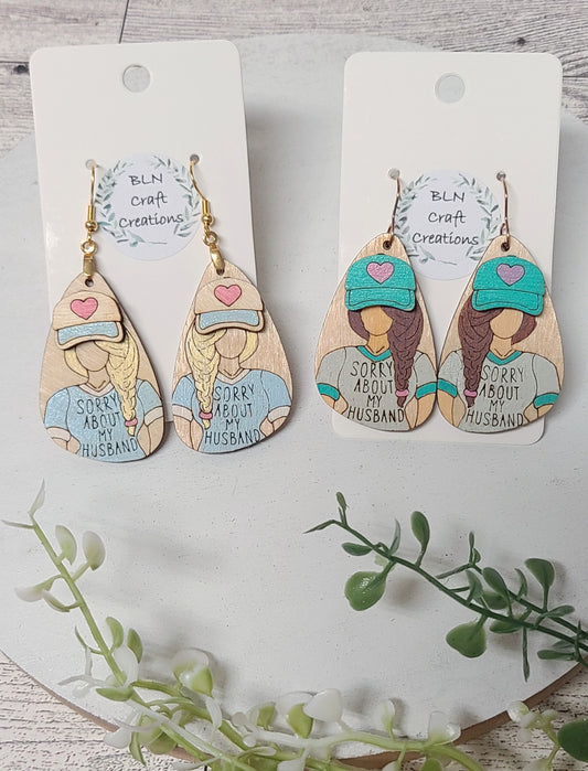 Sorry about my husband earrings