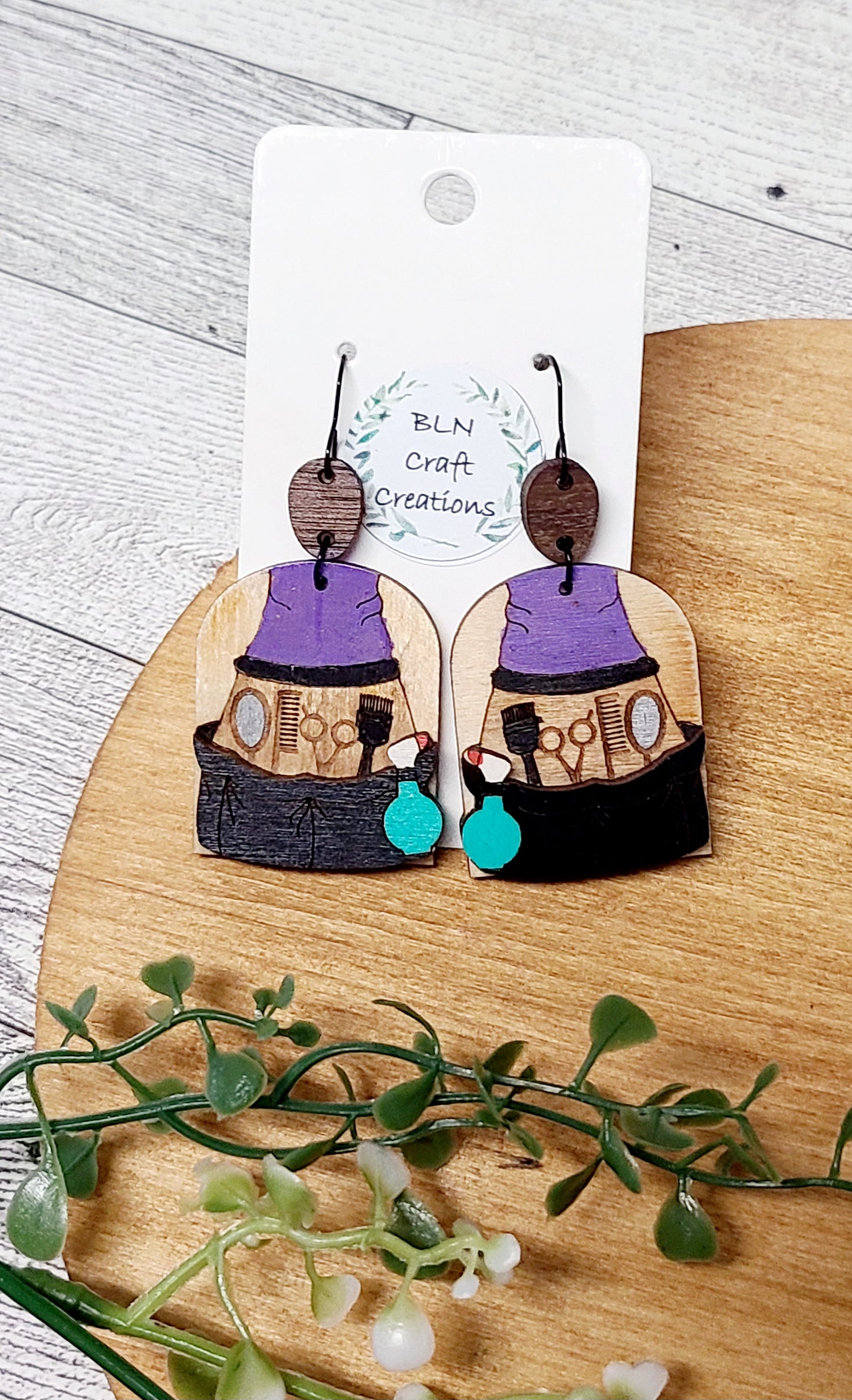 Cosmetologist/ hairstylist earrings