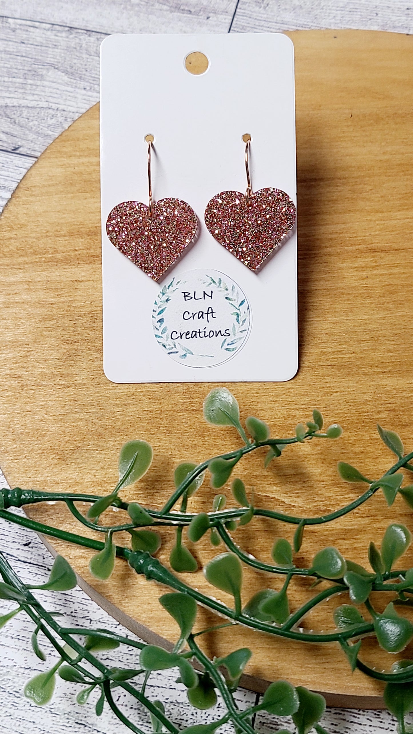 Stacked hearts earrings