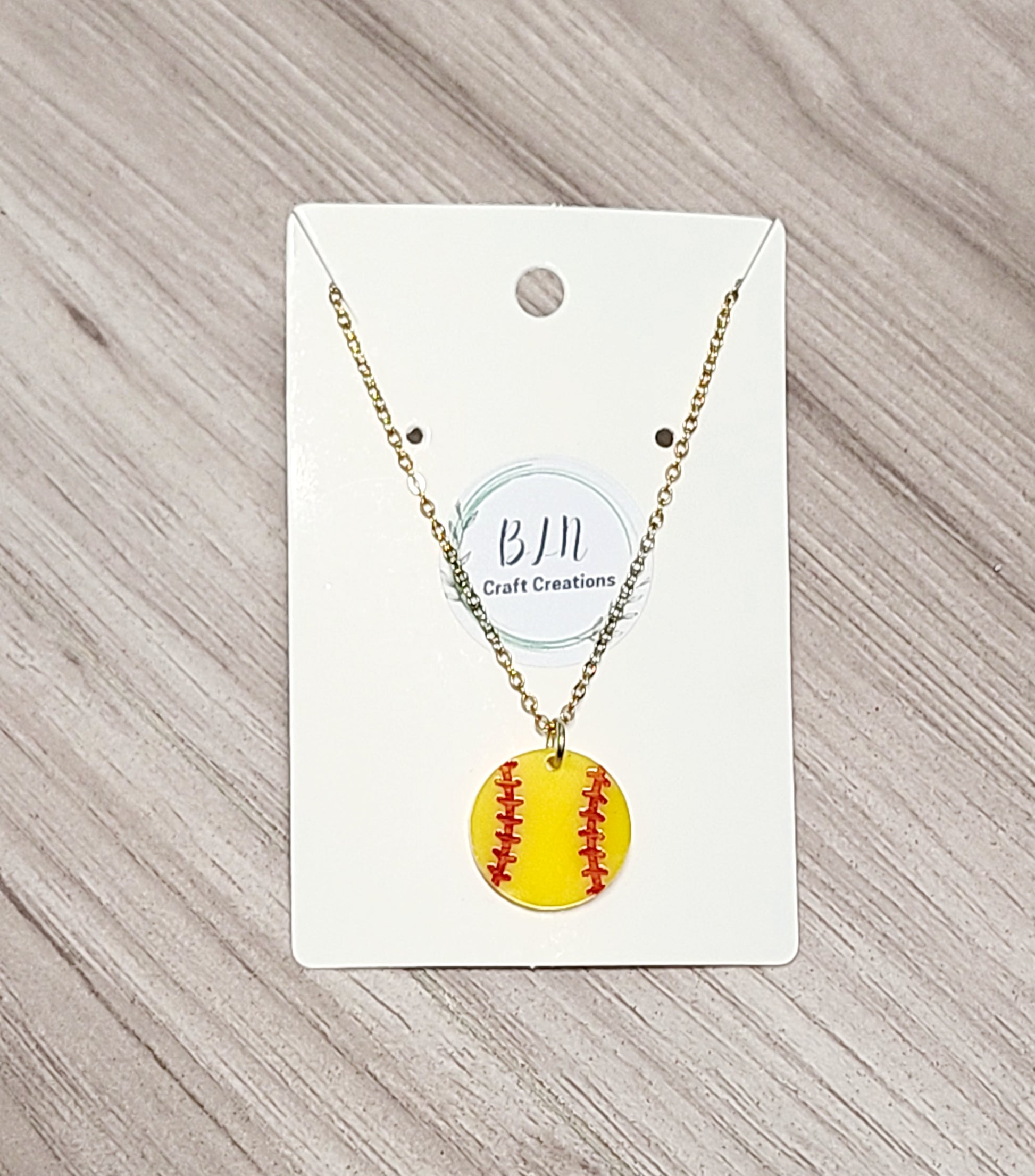 Softball/ baseball necklace – BLN Craft Creations - Main Image