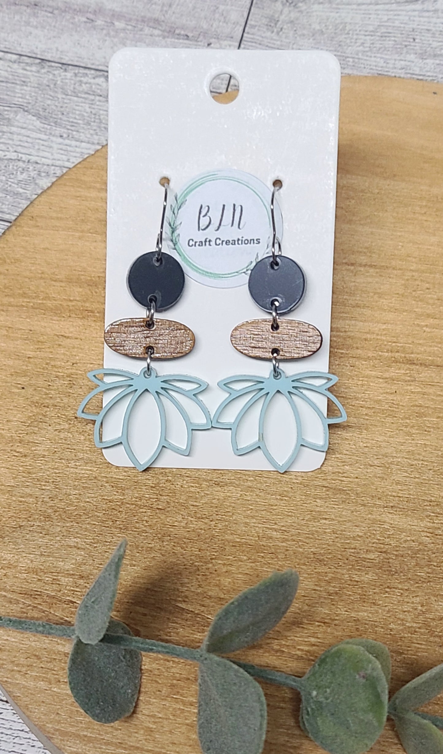 Lotus flower earrings