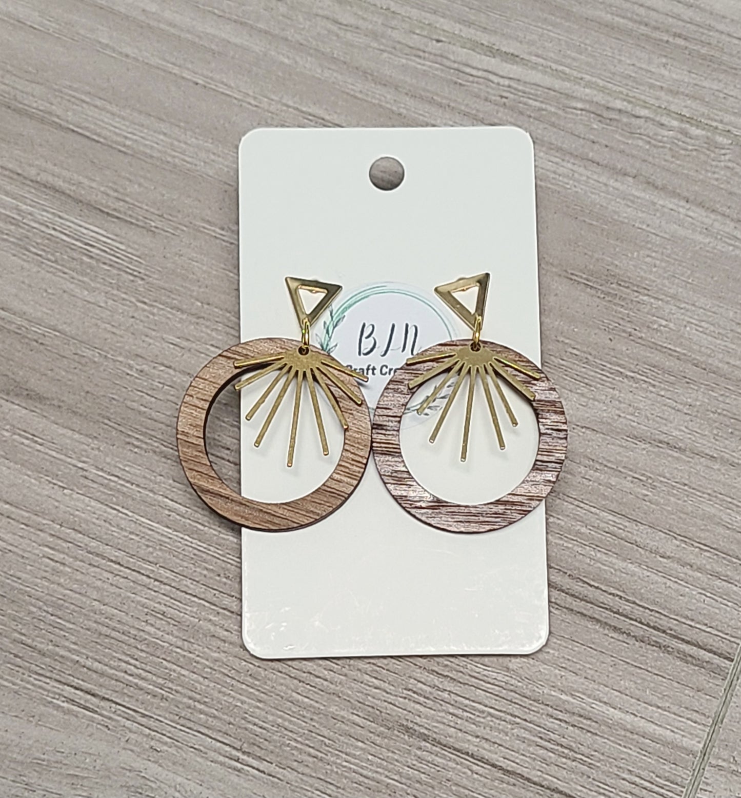 Golden Sunrise hoop earrings