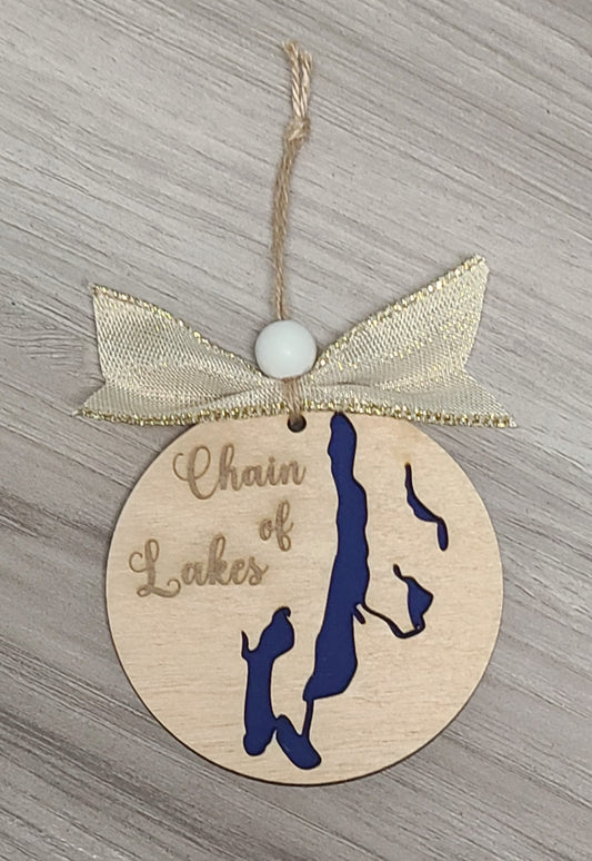 Chain of Lakes Ornament