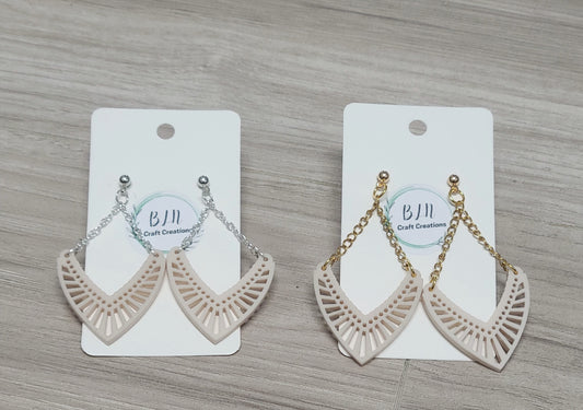 Intricate arrowhead earring