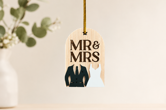 Mr & Mrs ornament