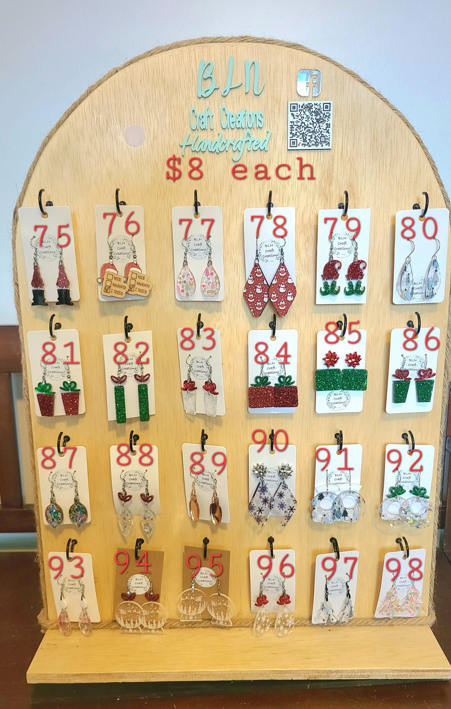Christmas earrings July Sale