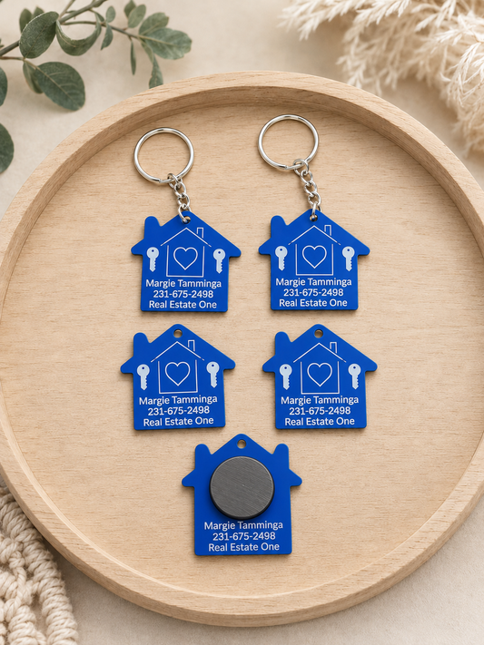 Realtor magnets or keychain