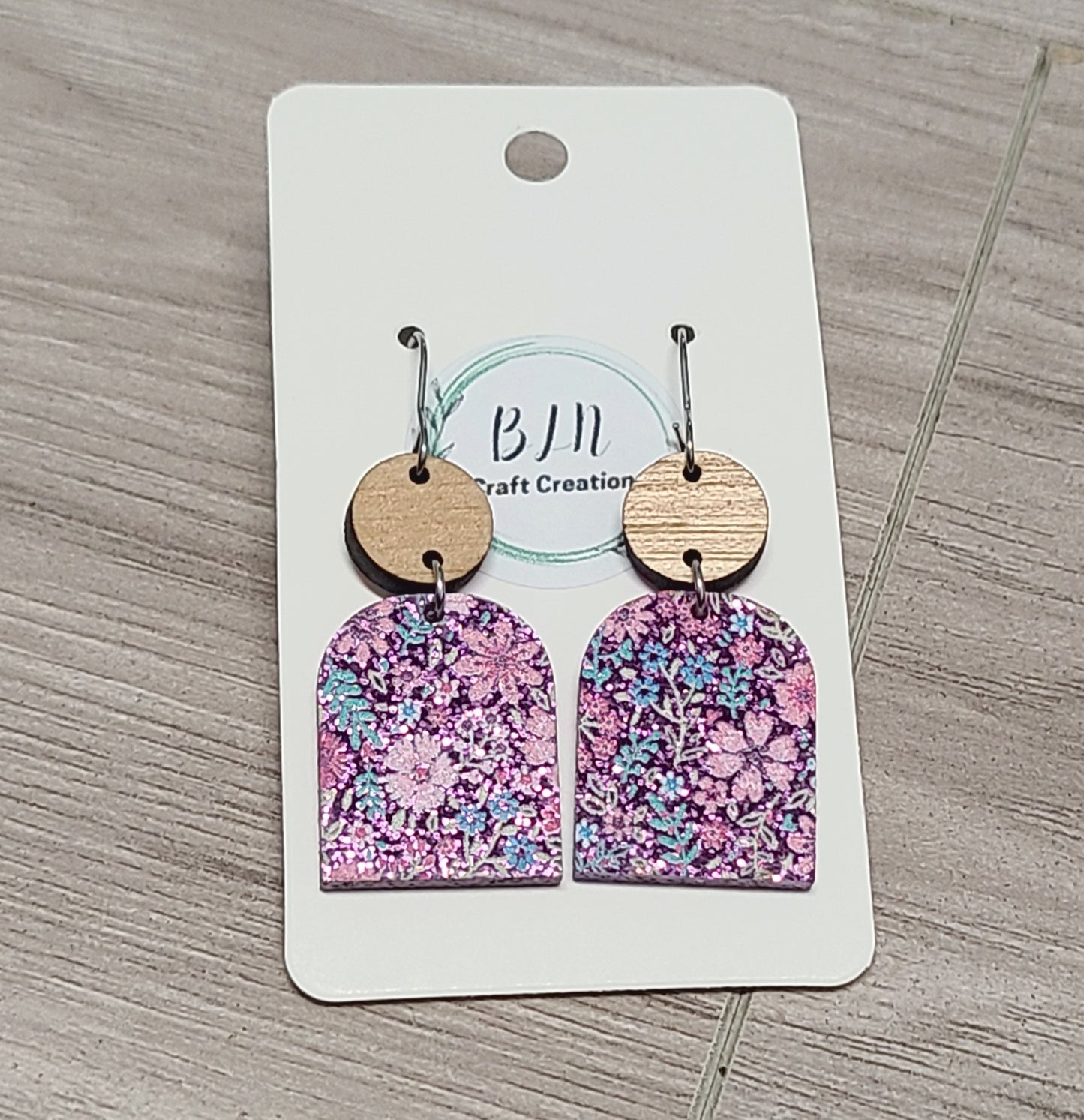 Flower arch earrings