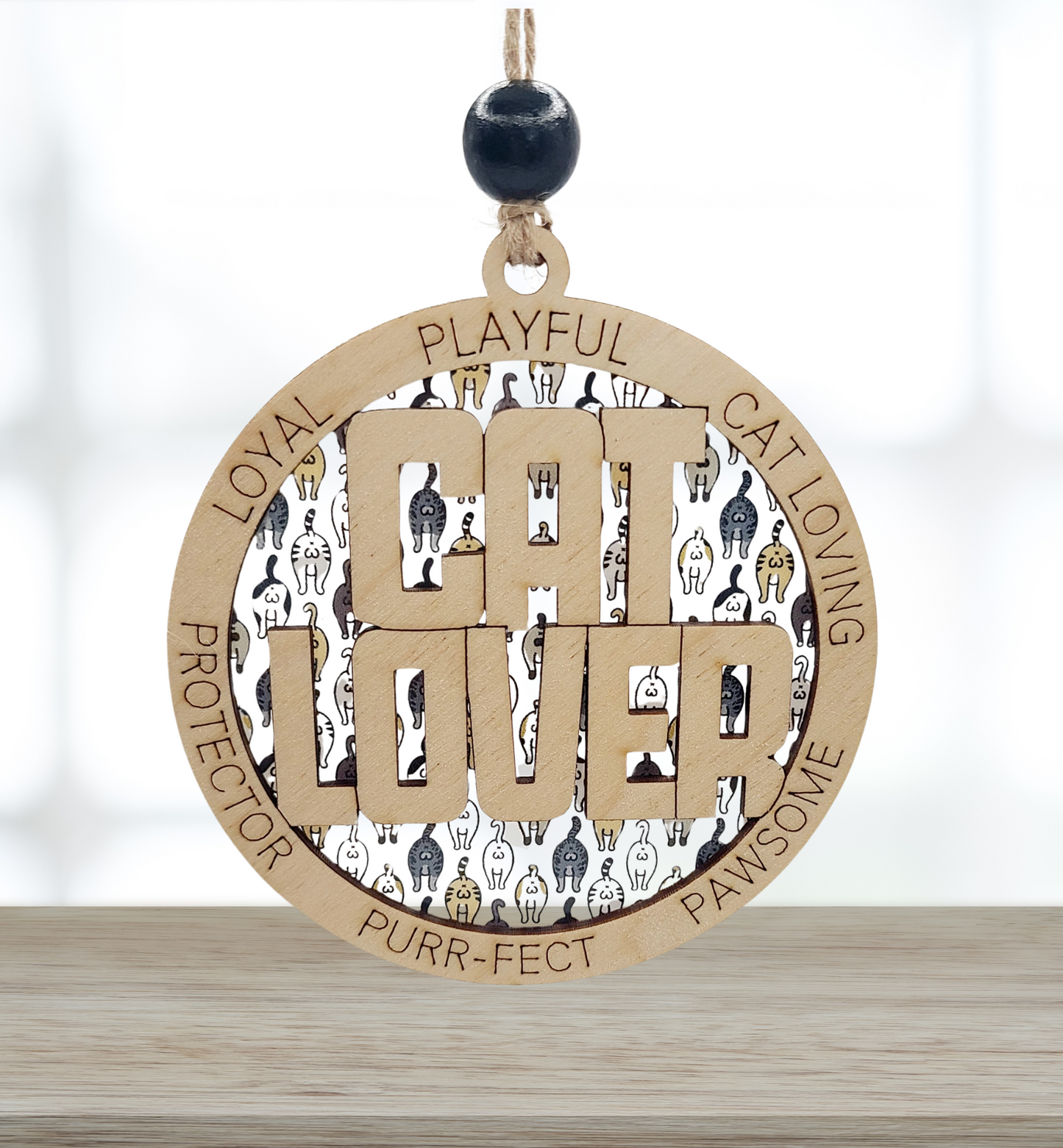 Cat lover ornament