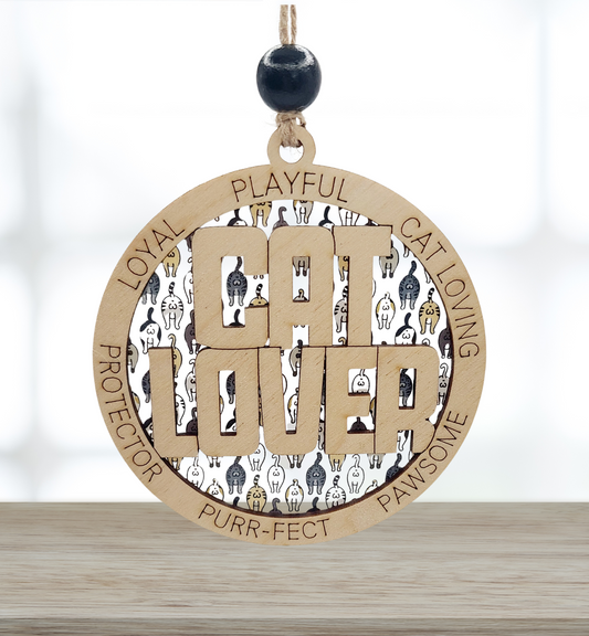Cat lover ornament