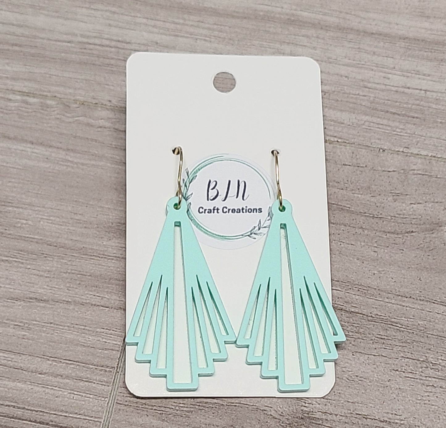 Deco Fan Drop earrings