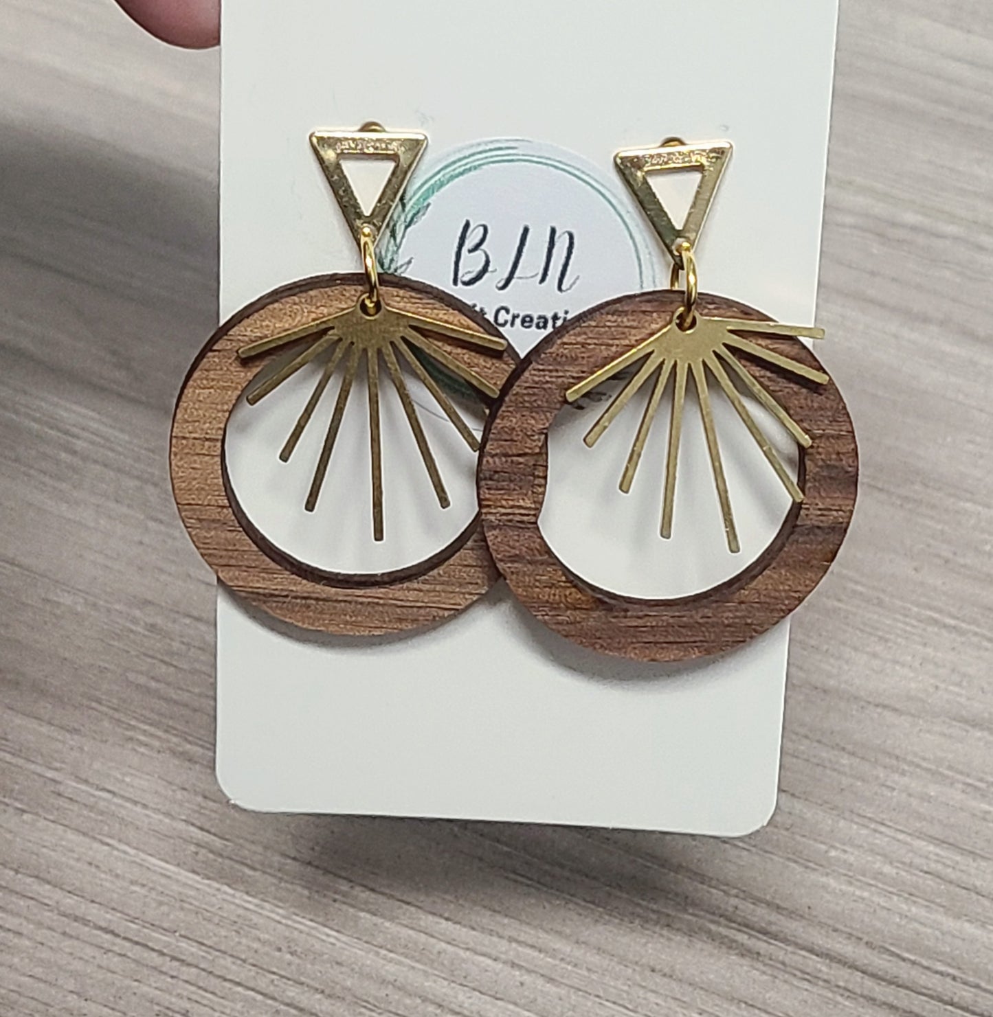 Golden Sunrise hoop earrings