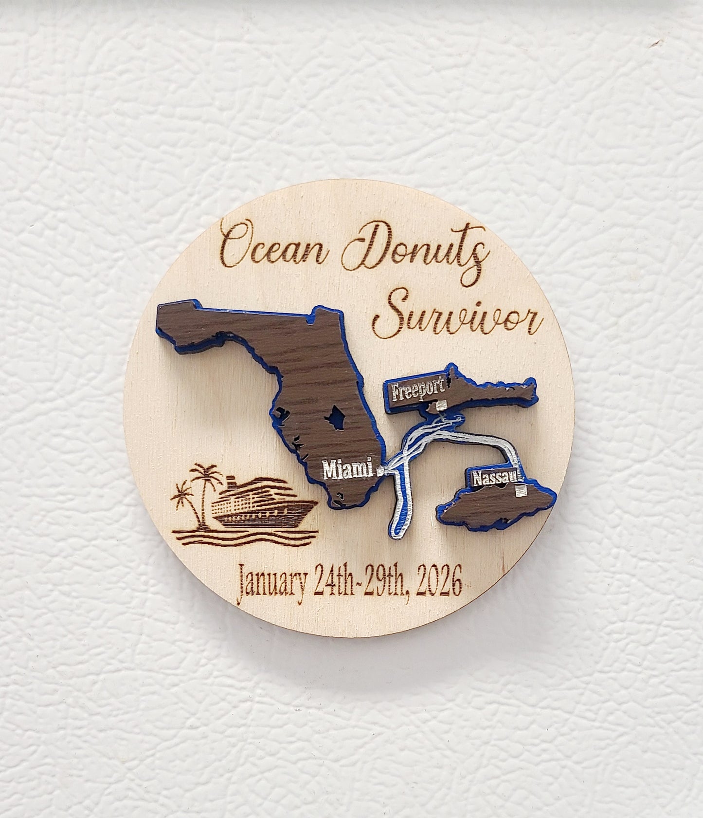 Ocean Donut Survivor ornament